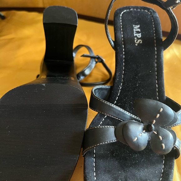 y2k leather and velvet sandals - Picture 5 of 6